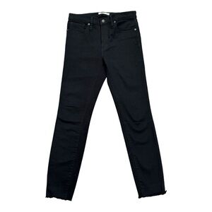 Madewell Jeans 9” High-Rise Skinny Jeans Raw Ankles Size 28